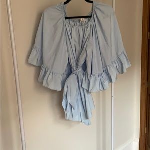 Short baby blue romper